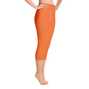 Orange Capri Yoga Pants