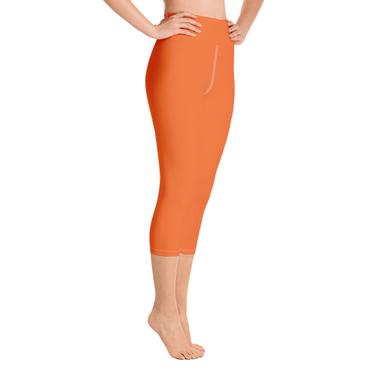 Orange Capri Yoga Pants