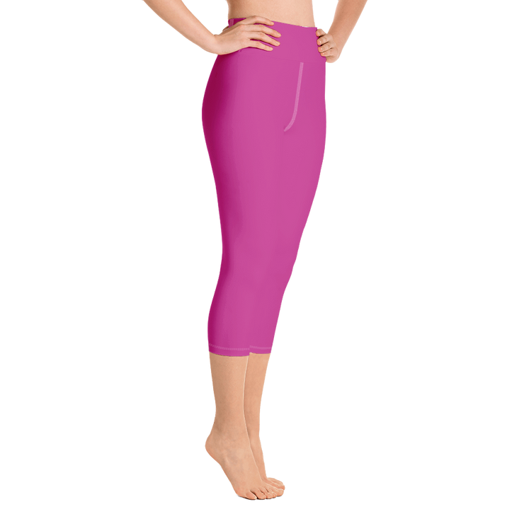 Magenta Capri Yoga Pants