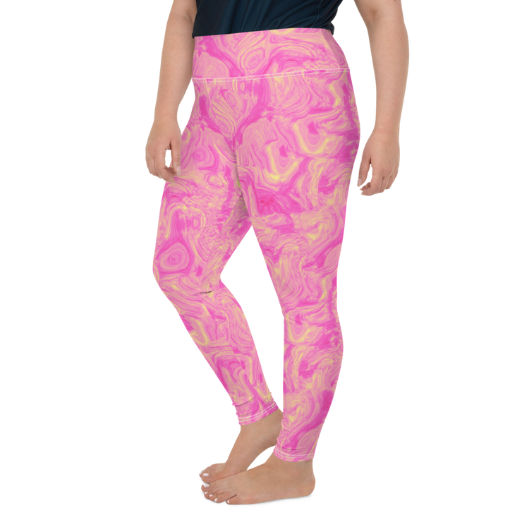 Lemon Berry Swirl Plus Size Leggings