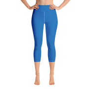 Blue Capri Yoga Pants