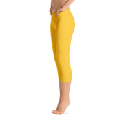 Mustard Yellow Capri Leggings