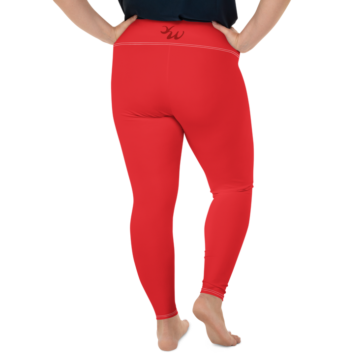 Scarlet Red Plus Size Leggings