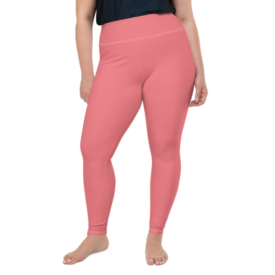 Salmon Pink Plus Size Leggings