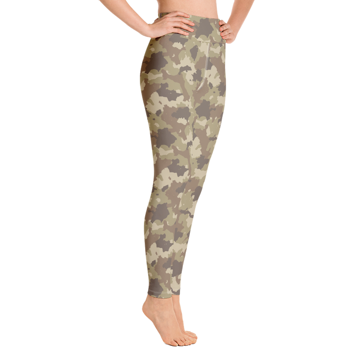 Brown Camo Yoga Pants