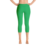 Green Capri Leggings