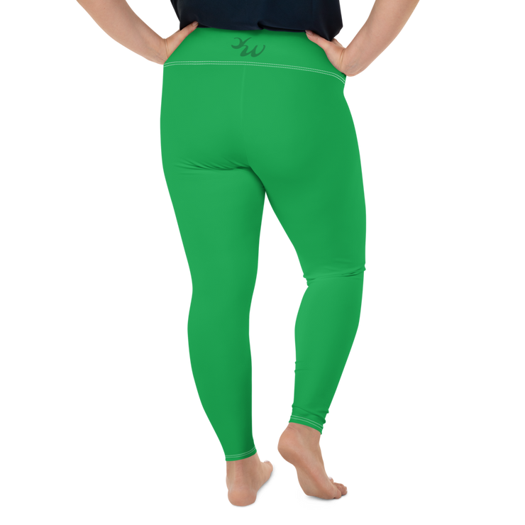 Green Plus Size Leggings