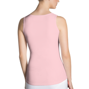 Cotton Candy Pink Dip Hem Tank Top