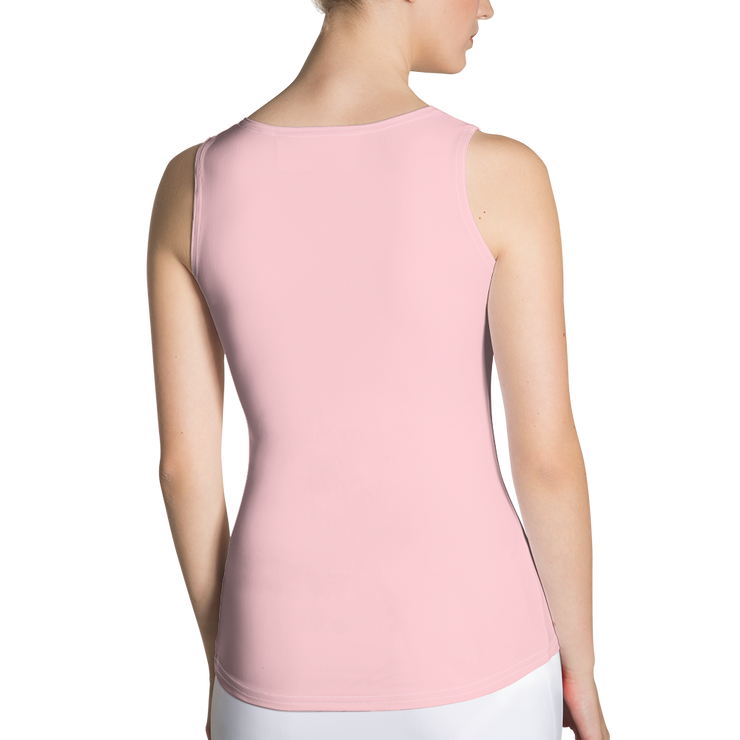 Cotton Candy Pink Dip Hem Tank Top