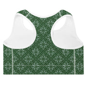 Forest Snowflake Sports Bra