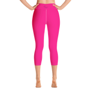 Neon Pink Capri Yoga Pants