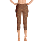 Terracotta Bouclé Capri Leggings