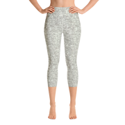 Silver Fur Capri Yoga Pants