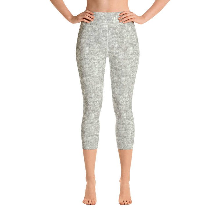 Silver Fur Capri Yoga Pants