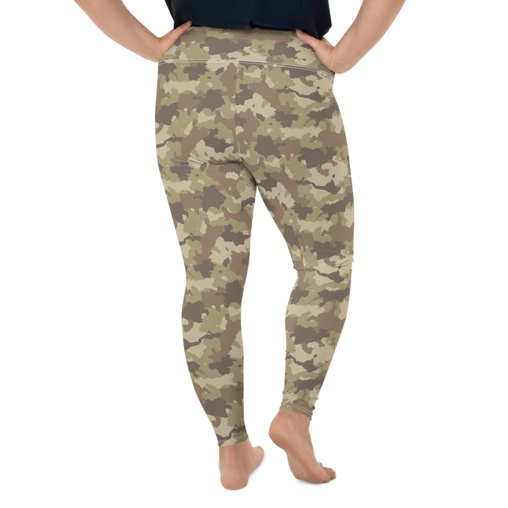 Brown Camo Plus Size Leggings