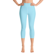 Sky Blue Capri Yoga Pants