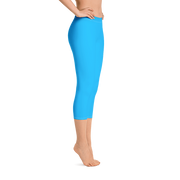 Neon Blue Capri Leggings