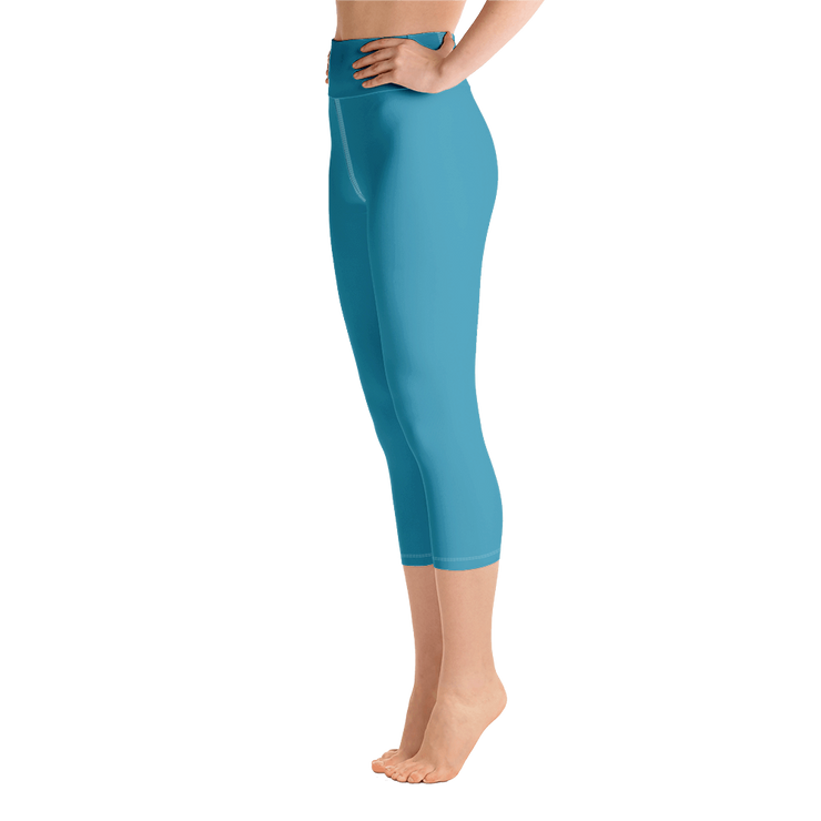 Steel Blue Capri Yoga Pants