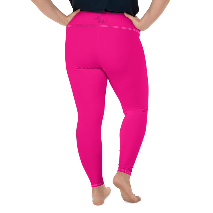 Neon Pink Plus Size Leggings