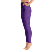 Purple Bouclé Yoga Pants