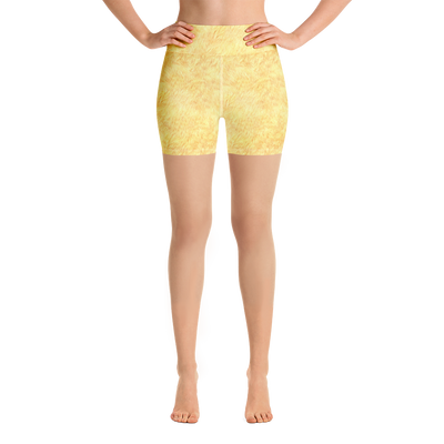 Gold Fur Yoga Shorts