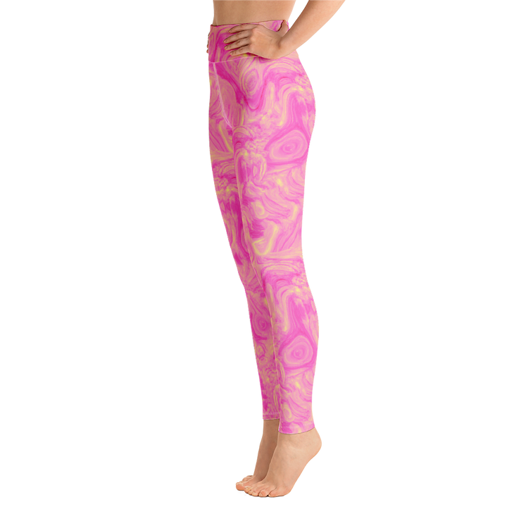 Lemon Berry Swirl Yoga Pants