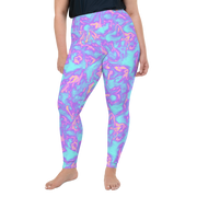 Bubble Gum Blaze Plus Size Leggings