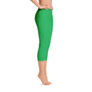 Green Capri Leggings