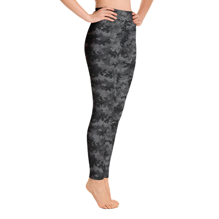 Black Camo Pixel Yoga Pants