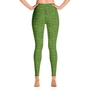 Green Bouclé Yoga Pants