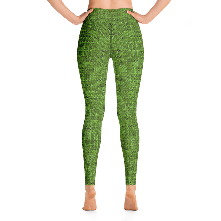 Green Bouclé Yoga Pants