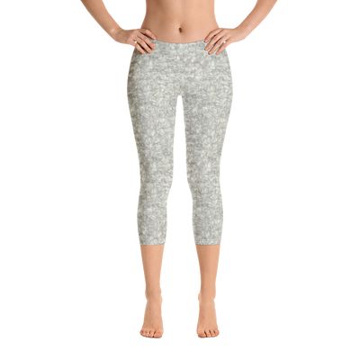 Silver Fur Capri Leggings