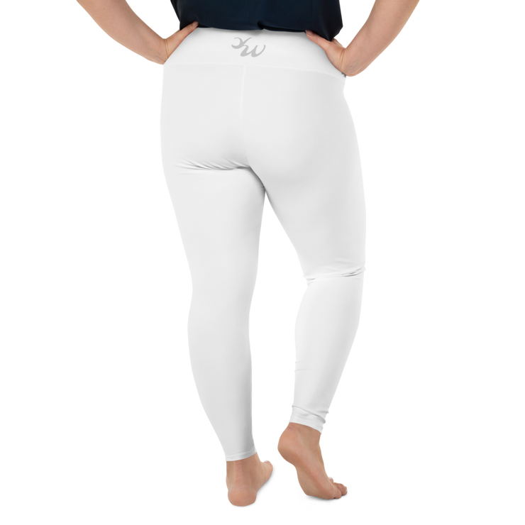 White Plus Size Leggings