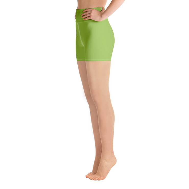 Apple Green Yoga Shorts