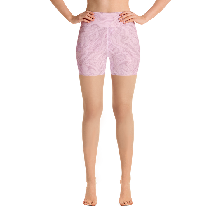 Cherry Cream Yoga Shorts