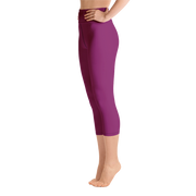 Raspberry Capri Yoga Pants