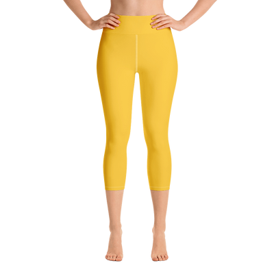 Mustard Yellow Capri Yoga Pants