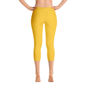 Mustard Yellow Capri Leggings