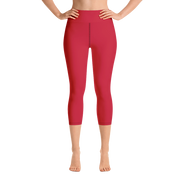 Lava Red Capri Yoga Pants