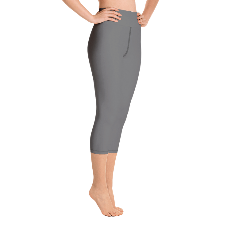 Dark Gray Capri Yoga Pants