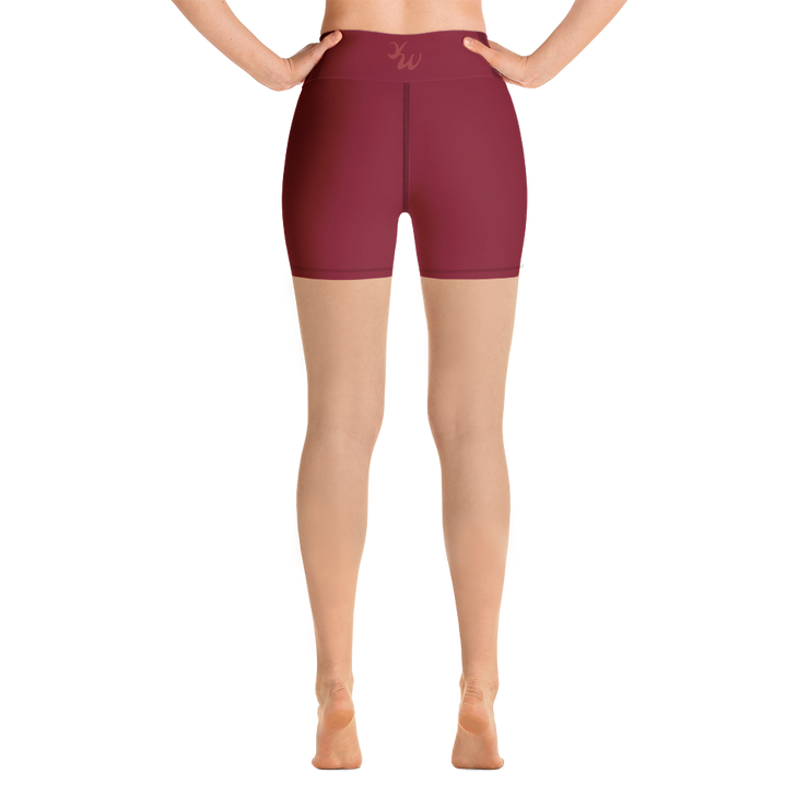 Red Wine Yoga Shorts