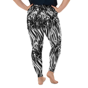 Fused Black & White Plus Size Leggings