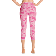 Pink Camo Capri Yoga Pants