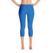 Blue Capri Leggings