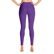 Purple Bouclé Yoga Pants