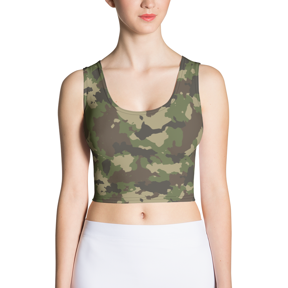 camo crop top
