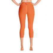 Orange Capri Yoga Pants