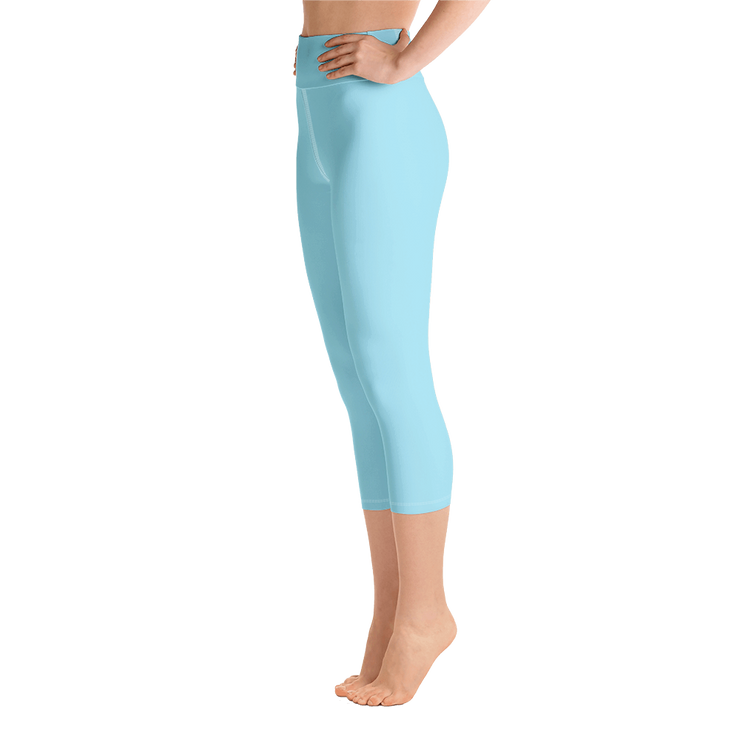 Sky Blue Capri Yoga Pants