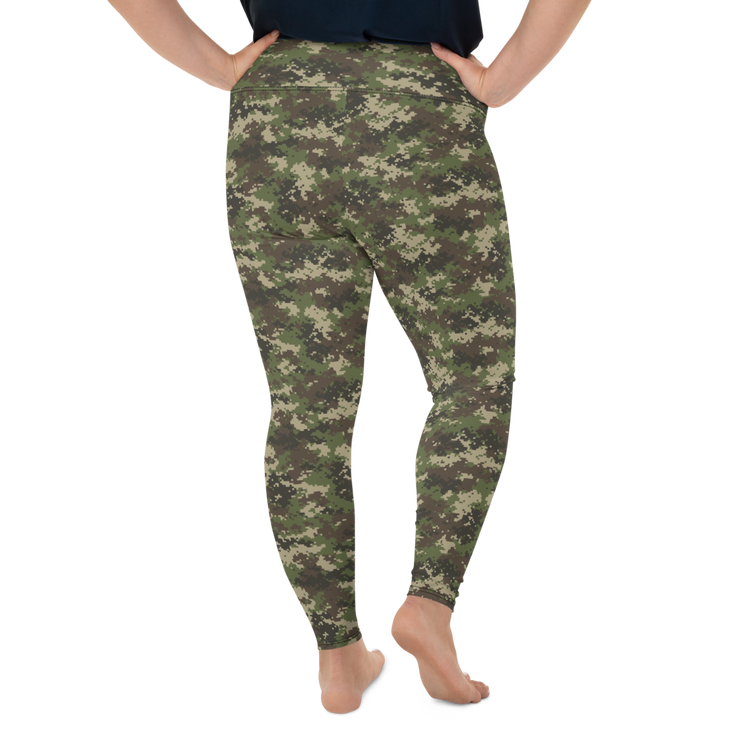 Camo Pixel Plus Size Leggings