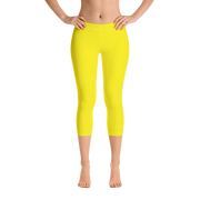 Yellow Capri Leggings